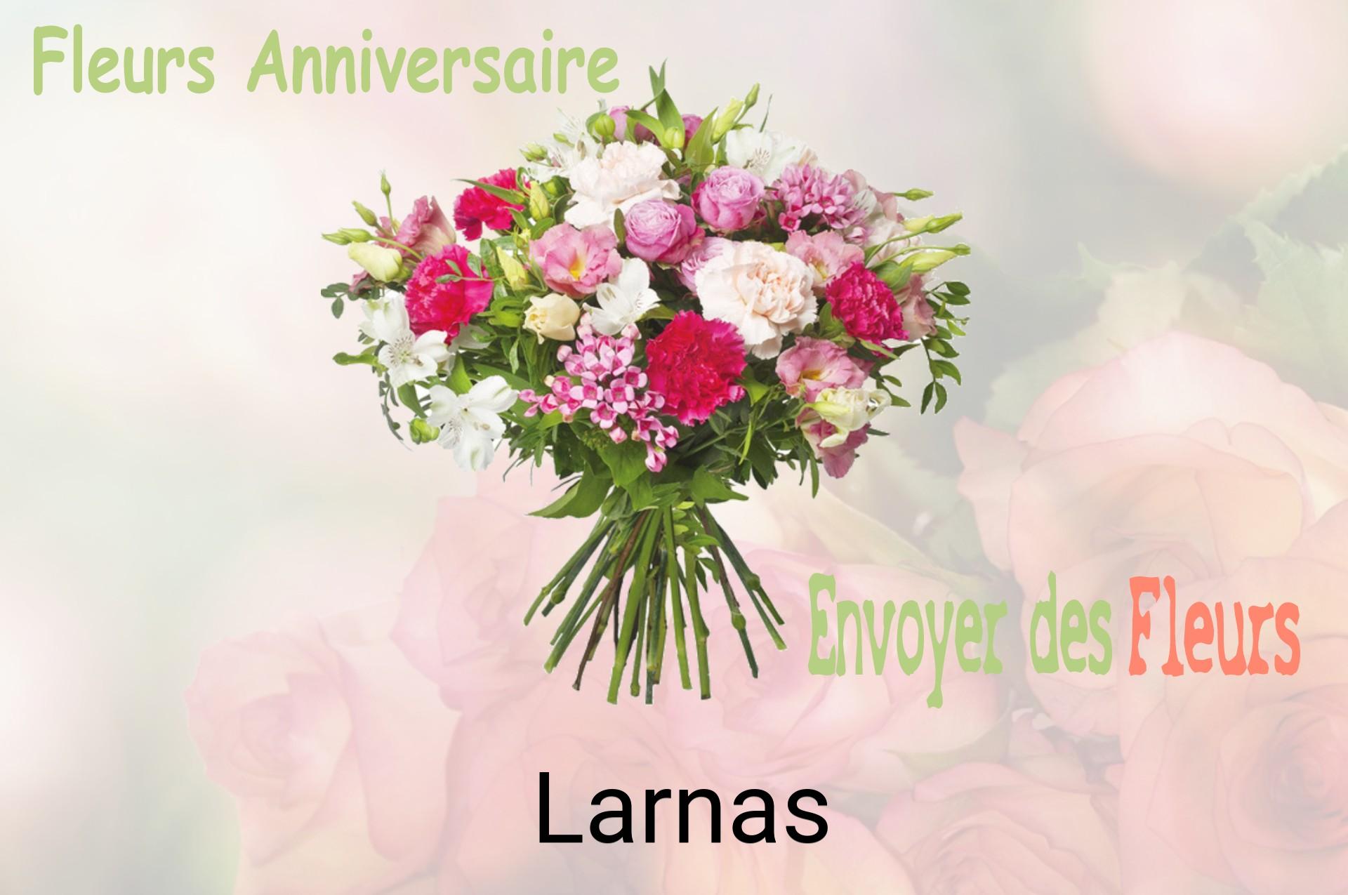 Bouquet de fleurs d’anniversaire livré à Larnas