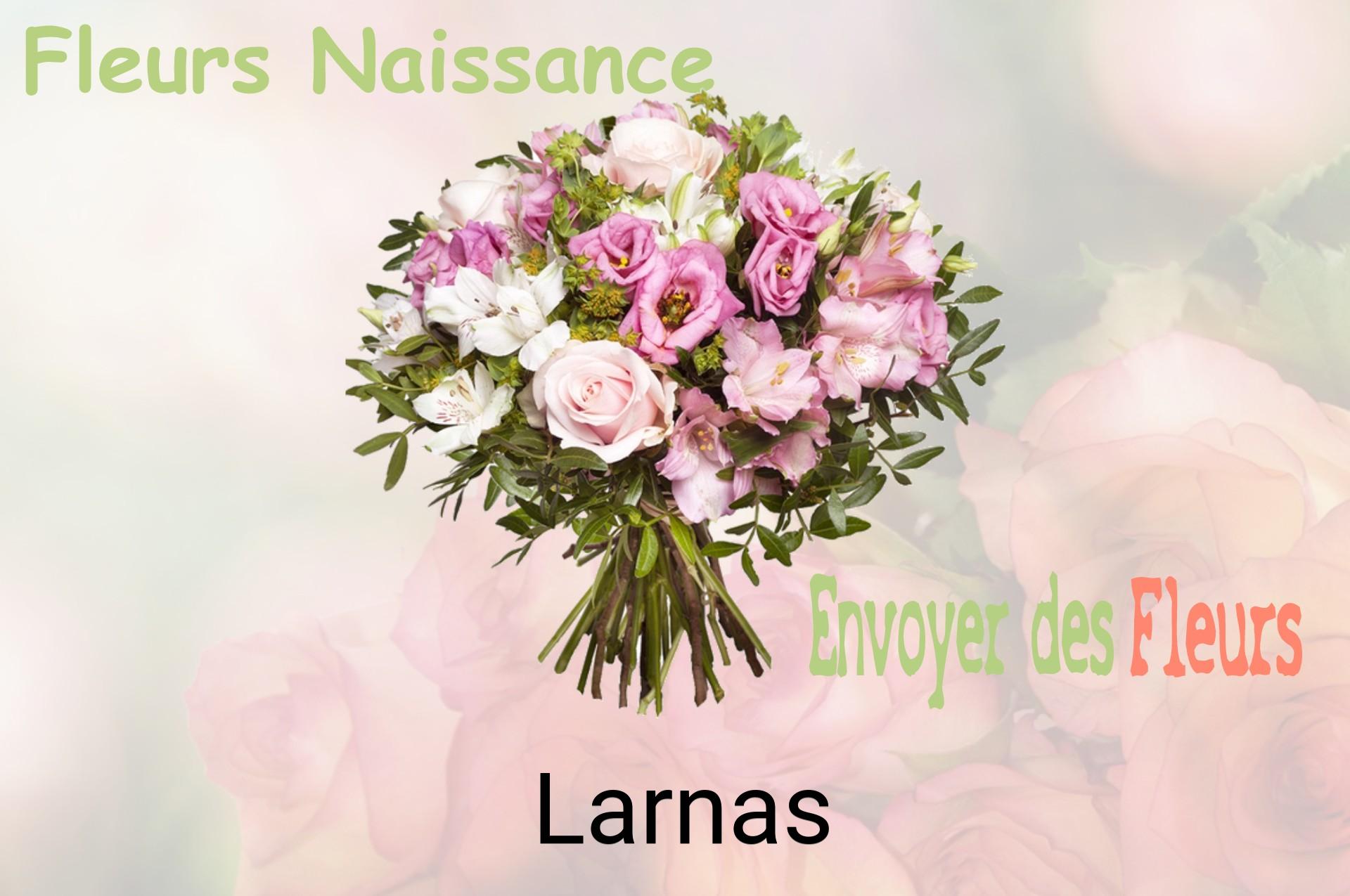 Bouquet de fleurs de naissance livré à Larnas